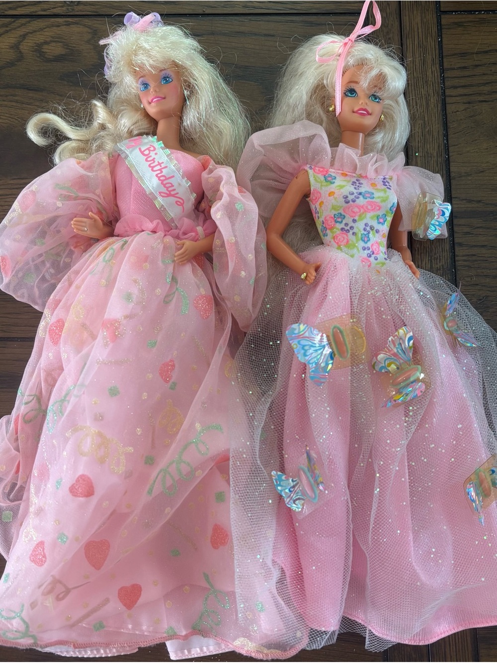 Vintage 1990s Lot of 2 Barbie Dolls